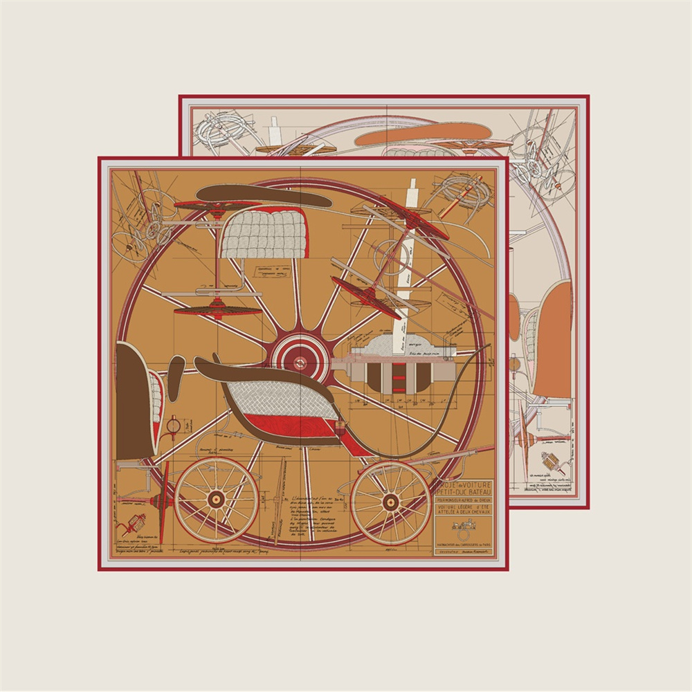 Scarf Silk Square - POBING اليد توالت حك وشاح حريري
