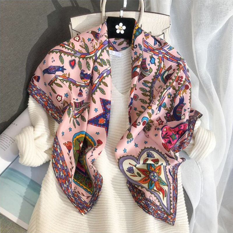 وشاح مربع من نسيج قطني طويل لل - مراجعة Ascot Neck Scarf وسعره