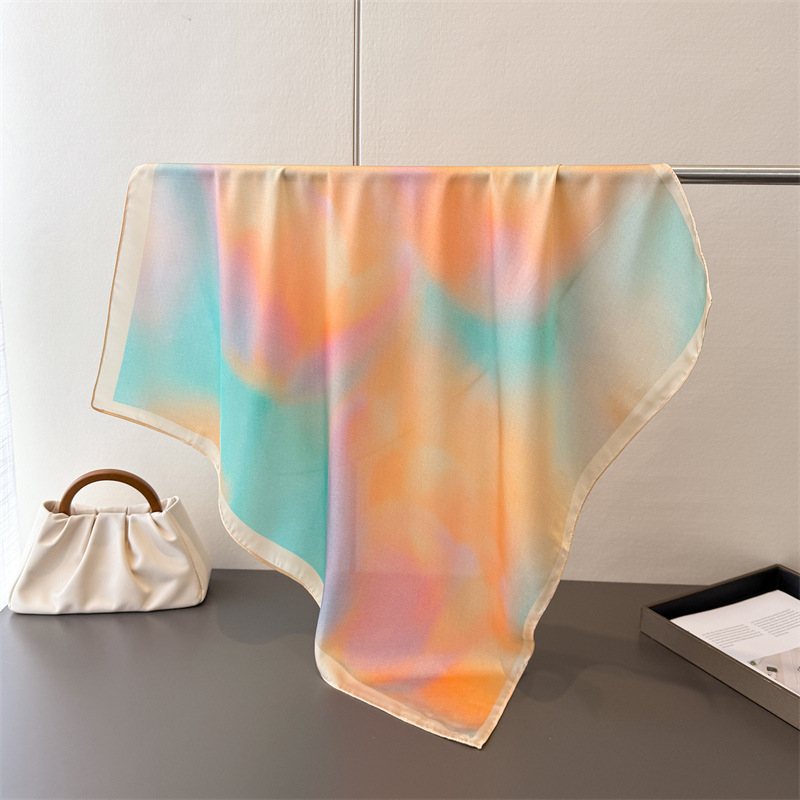 2025 تصميم الأزياء مربع وشاح ح - مراجعة Scarf Silk Square وسعره