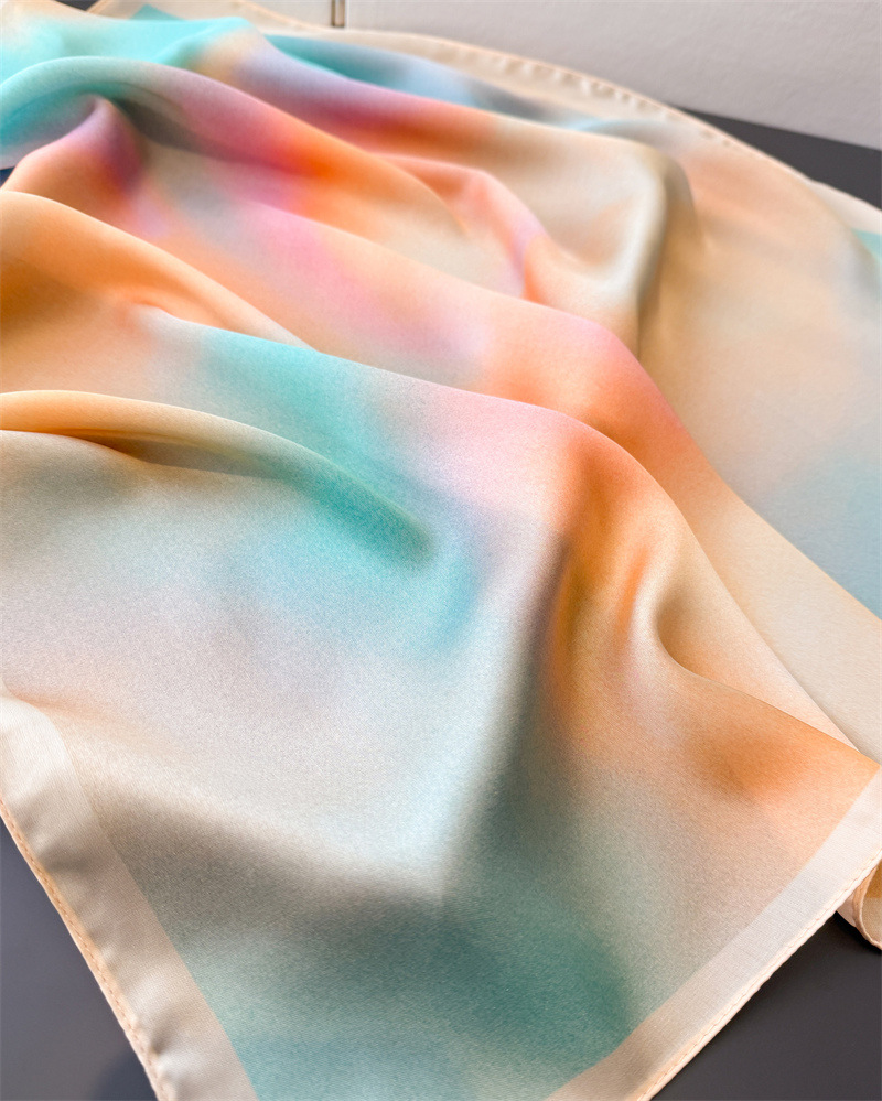 2025 تصميم الأزياء مربع وشاح ح - مراجعة Scarf Silk Square وسعره