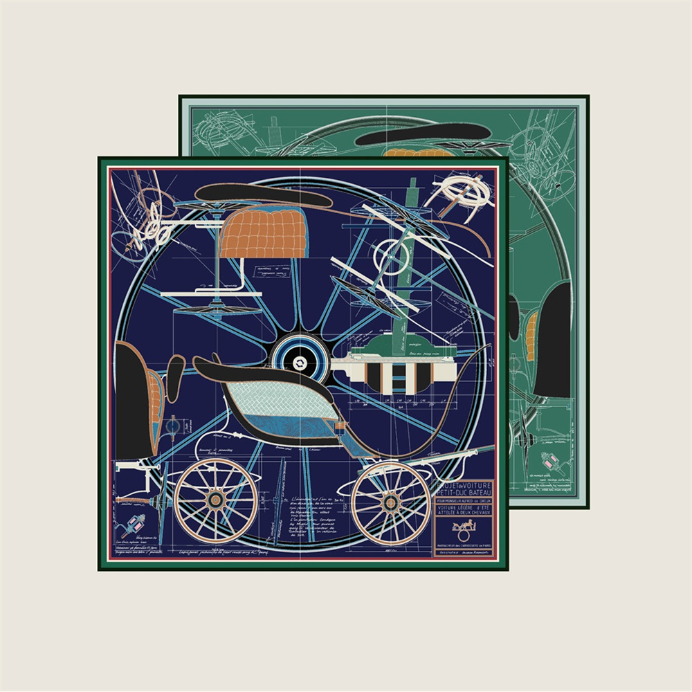 POBING اليد توالت حك وشاح حرير - مراجعة Scarf Silk Square وسعره
