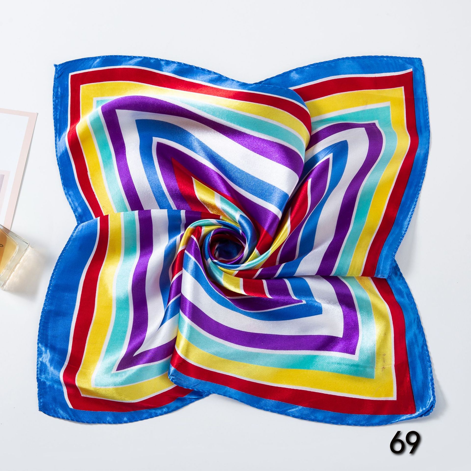 50*50 سنتيمتر مربع الأوشحة الح - مراجعة Scarf Silk Square وسعره