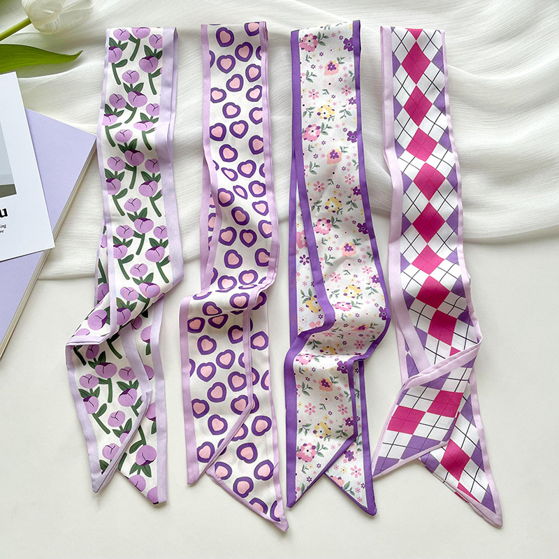 جديد فاخر ضيق قصير المرأة وشاح - مراجعة Silk Neck Scarf وسعره