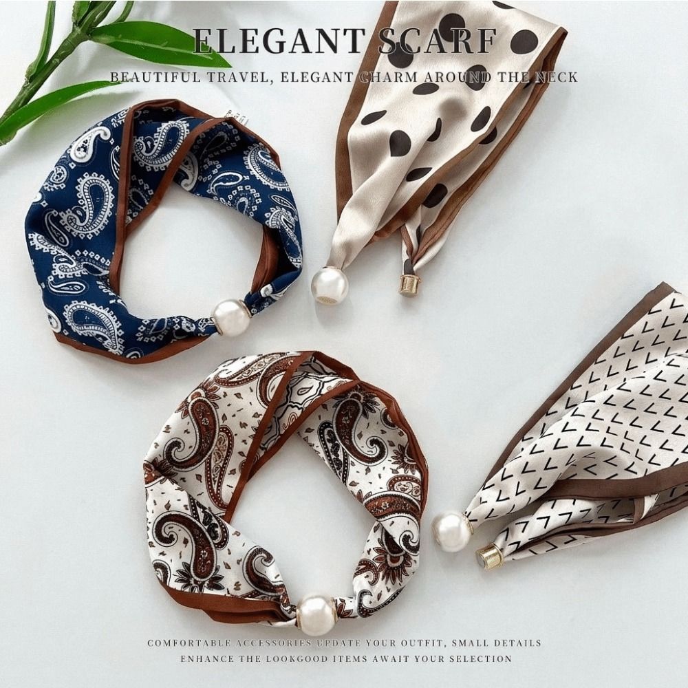وشاح حريري أنيق بمشبك مغناطيسي - مراجعة Face Scarf Mask وسعره