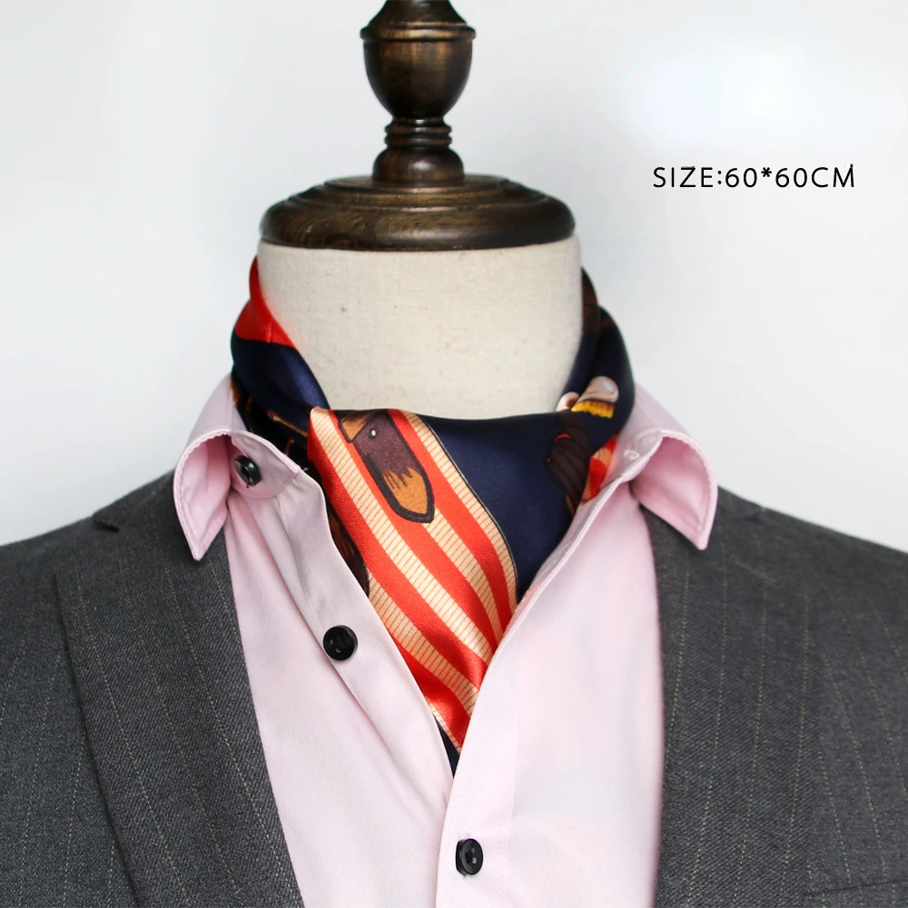 وشاح حريري بريطاني للرجال ، من - مراجعة Ascot Neck Scarf وسعره