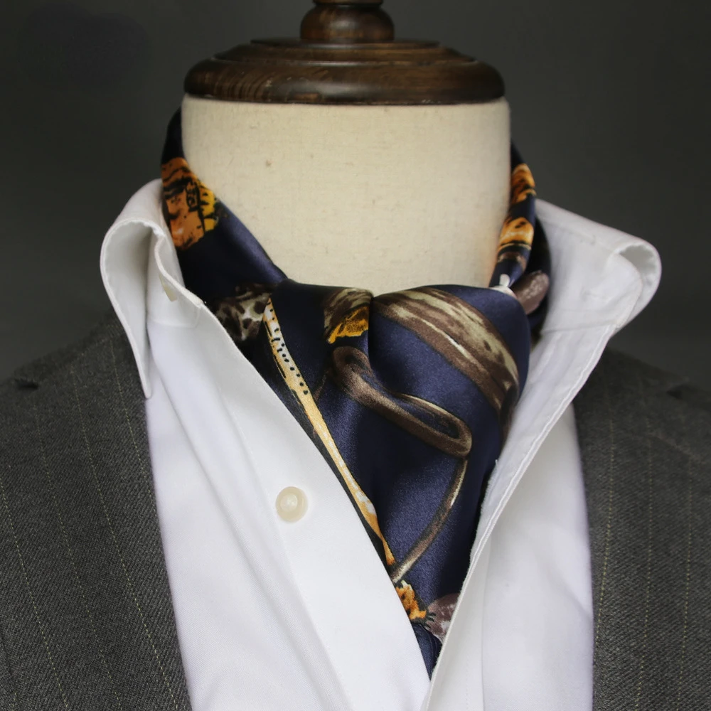 وشاح حريري بريطاني للرجال ، من - مراجعة Ascot Neck Scarf وسعره