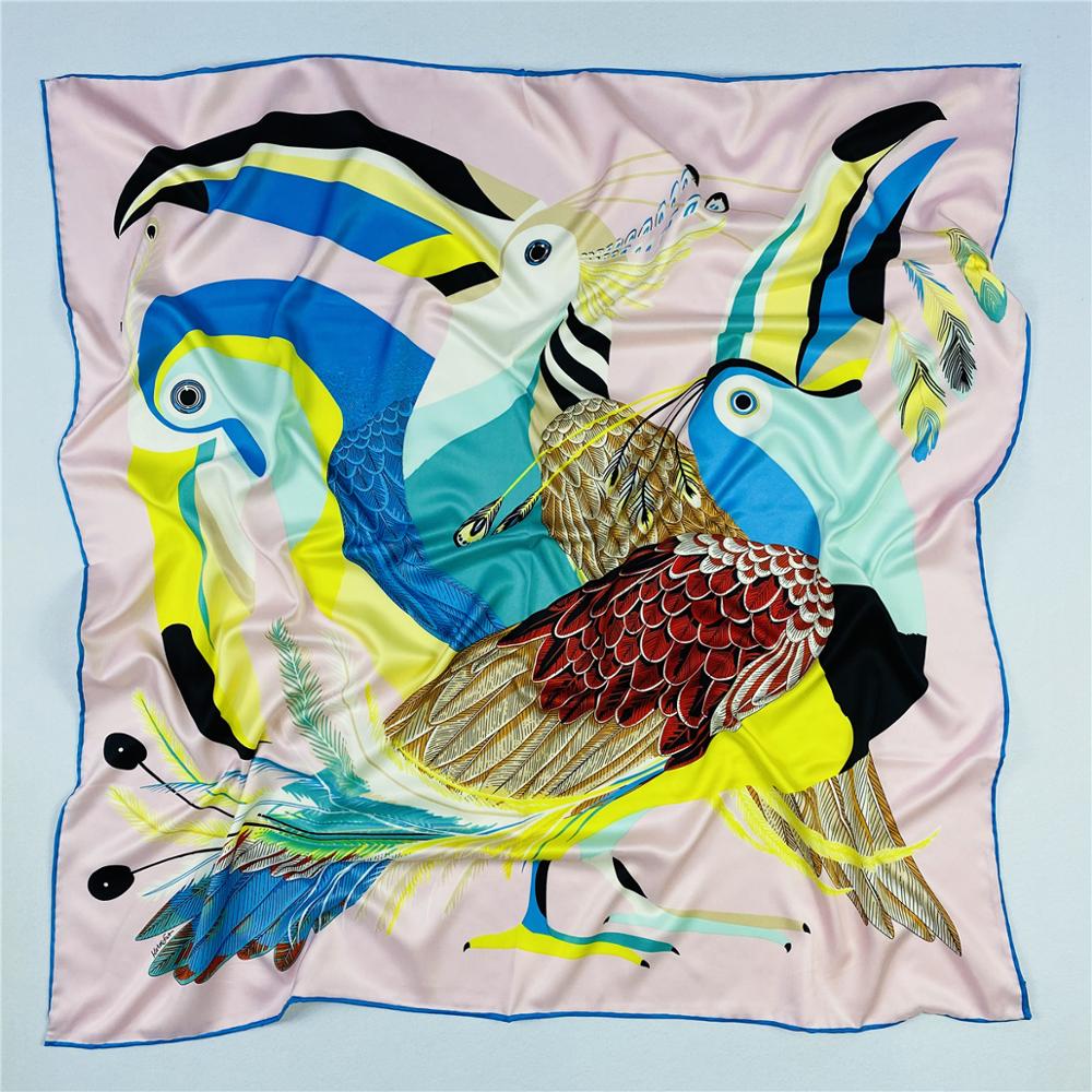 90 سنتيمتر الفاخرة الببغاء حك  - مراجعة Scarf Silk Square وسعره