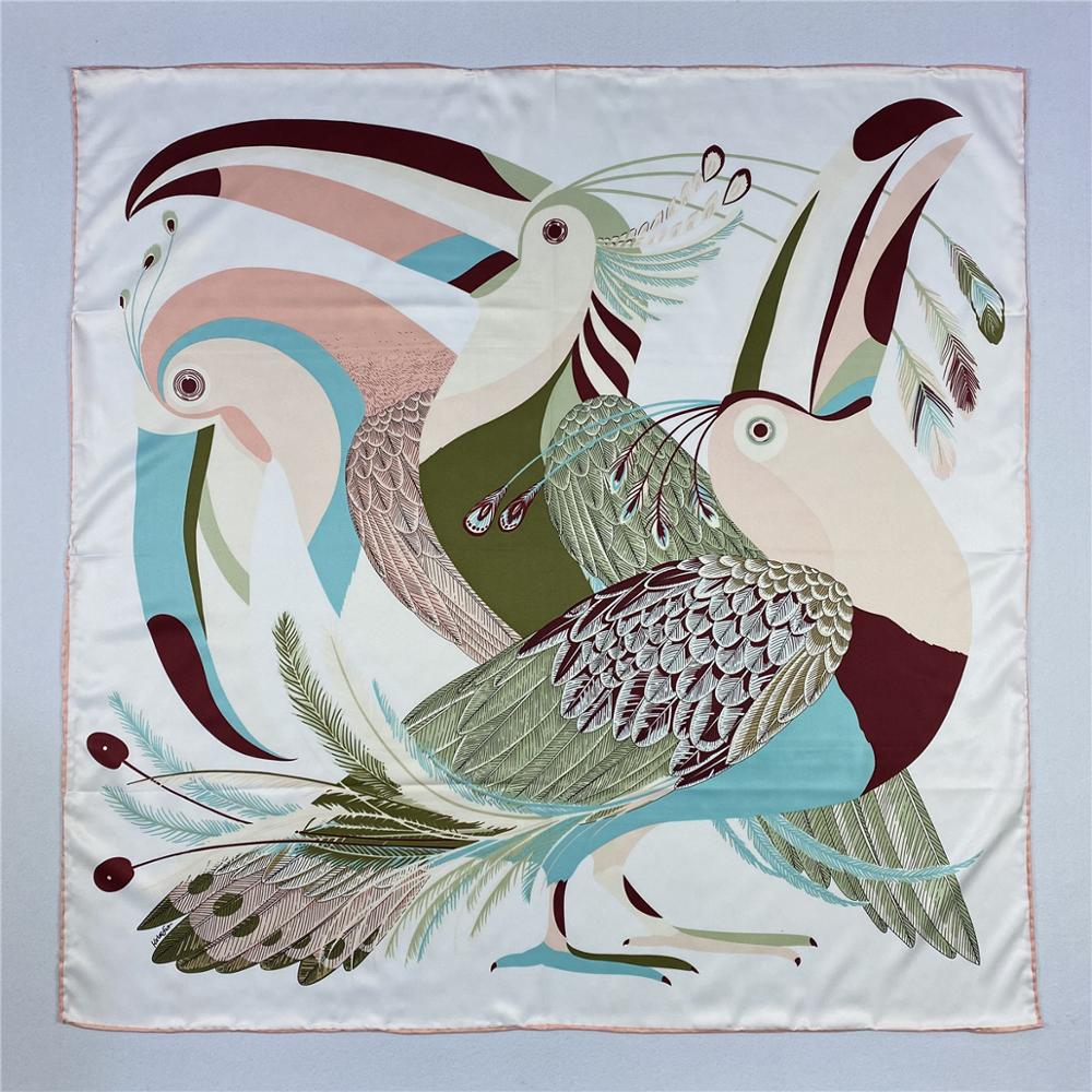 90 سنتيمتر الفاخرة الببغاء حك  - مراجعة Scarf Silk Square وسعره